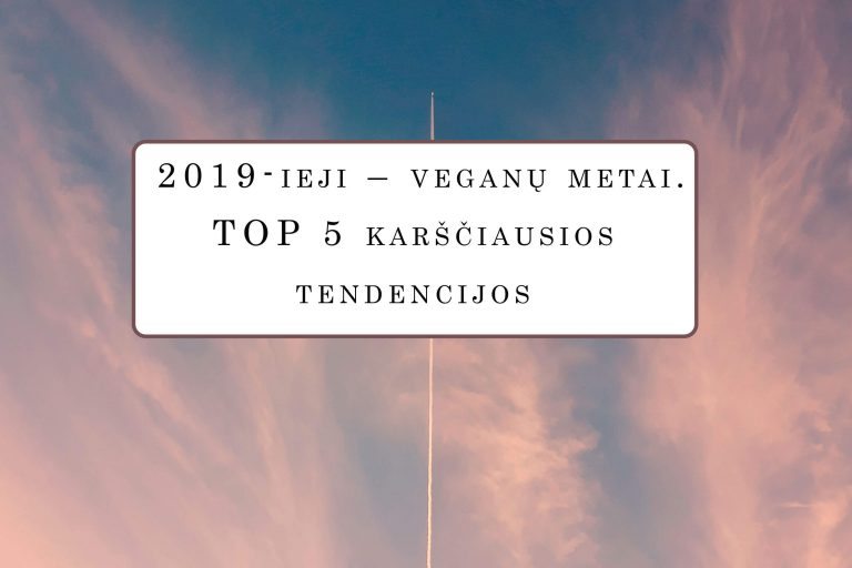 vegan tendencijos