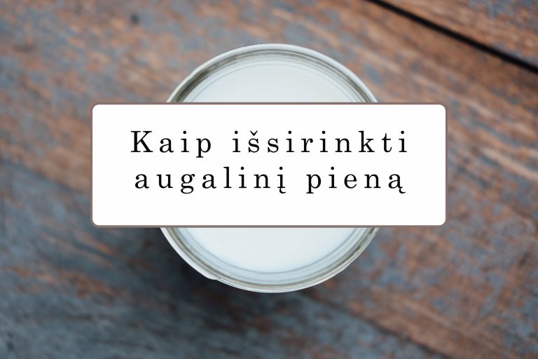 augalinis pienas